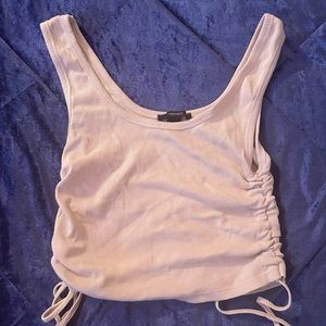 Forever 21 Cropped Scrunched Tank Top